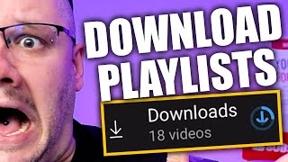 How To Download A Playlist on Mobile [upl. by Weinshienk]