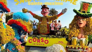 Fête du mimosa saintemaxime 2023 [upl. by Atsok]