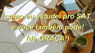 COMO ESTUDAR PRO SAT de graça [upl. by Jillie]