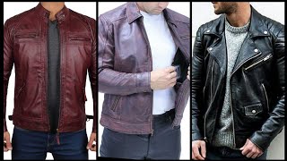 Trendy Formal leather Outfit for gents  Best leather Jacket for men  Fashion tips 2024 [upl. by Ralyat955]