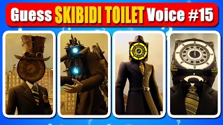 Guess the Skibidi Toilet Voice 15 Multiverse DOM Studio [upl. by Itraa]