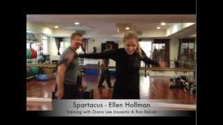 Ellen Hollman Training for the TV series quotSpartacusquot [upl. by Hadlee774]