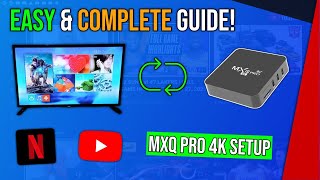 MXQ Pro 4K Android TV Box How to Setup with your TV Unboxing amp Review [upl. by Vieva]