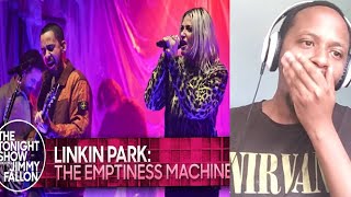 LINKIN PARK REACTION  The Emptiness Machine  The Tonight Show Starring Jimmy Fallon [upl. by Suitangi294]