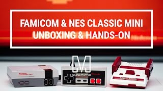 Famicom and NES Classic Mini Unboxing and Gameplay [upl. by Inan]