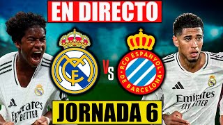 EN DIRECTO  REAL MADRID vs ESPANYOL  JORNADA 6 LA LIGA 202425 [upl. by Trometer286]