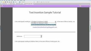 Text Insertion in Adobe LiveCycle ® PDF Forms [upl. by Rooke592]