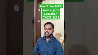 Jain Online MBA Online Degree programs from Jain Online University Bangalore wats app us 7607212228 [upl. by Enitsahc]