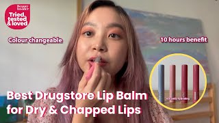 The Best Lip Balm to Treat Dry amp Chapped Lips  Drugstore Lip Product  Tried Tested and Loved [upl. by Jauch]