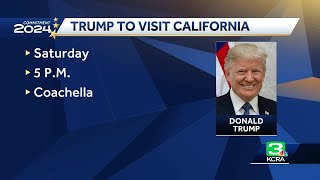 Trump set to hold campaign rally in California [upl. by Alaham]