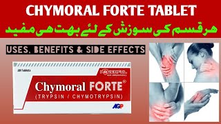 Chymoral forte tablet uses in urduTrypsinchymotrypsin uses side effects and Dosage [upl. by Laris]