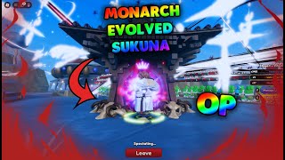 SHOWCASE MAX LEVEL EVOLVED MONARCH SUKUNA IS THE BEST UNIT IN THE GAME Anime Vanguards [upl. by Ludwog132]