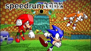 Sonic robo blast 2 Angel Island one comet dash and peel out CD speedrun 100 [upl. by Langsdon607]