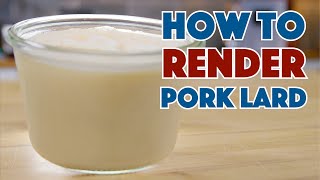 How To RENDER PORK Leaf Fat For Lard [upl. by Llenor]