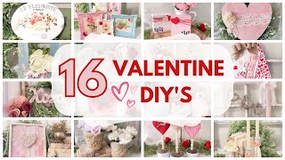 16 BEST VALENTINES DAY DIYS FOR 2023  ROMANTIC amp VINTAGE VALENTINES DAY CRAFTS [upl. by Adnuahs]