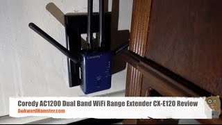 Coredy AC1200 Dual Band WiFi Range Extender CXE120 Review [upl. by Oiracam]