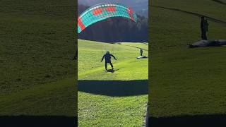 This is the definition of crazy paragliding landing🤣🫣 [upl. by Nailluj]