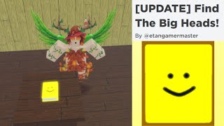 Tutorial How To Get Shiny Book Bighead in Find The Big Heads by etangamermaster [upl. by Ettenan]