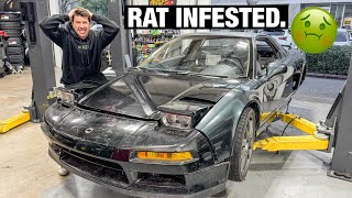 Rebuilding the Junkyard Acura NSX Pt1 [upl. by Nosilla]