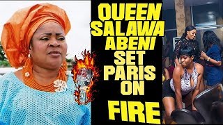 Alhaja Queen Salawa Abeni Set Paris on FireLook At Aadekunle Gold [upl. by Calica]