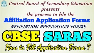 CBSE Video Explaining How to apply amp fill various forms for Affiliation according to categories [upl. by Dulcie648]