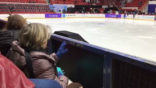 Rino Matsuike FS runthrough GP Finlandia Trophy 2024 [upl. by Anicnarf944]