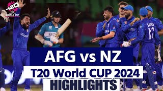 AFG vs NZ T20 13th Full Match Highlights Afghanistan vs New Zealand T20 World Cup Highlights [upl. by Rhody]