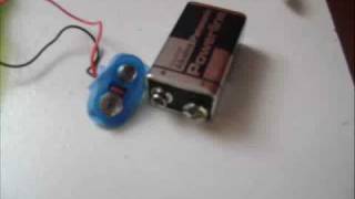 HOW TO MAKE AN 9 VOLT BATTERY HOLDER [upl. by Aitel]