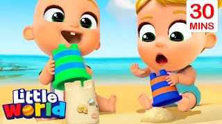 Beach Day Song  Kids Songs amp Nursery Rhymes by Little World [upl. by Sperry]