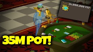 The BIGGEST POT I have DONE YET 35M POT Roat Pkz OSRS RSPS [upl. by Nohpets]