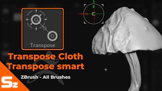 Transpose Cloth and Transpose Smart ZBrush All Brushes [upl. by Haze]