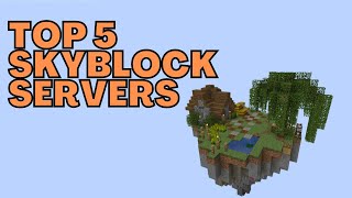 Top 5 Minecraft Skyblock Servers in 2023 [upl. by Eckhardt]