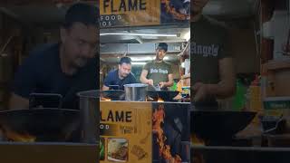 Spice on flame 🔥 recipe streetfood food indianfood eating streetfood tariqroadkarachi 🔥 [upl. by Ced]