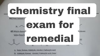 chemistry final exam for remedial [upl. by Ranjiv]