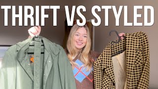 How to style Thrifted Clothes Style My Thrifted Clothes With Me [upl. by Angelika]