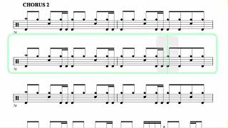 MEGADETH ● Reckoning Day  Isolated Drums  SCORE [upl. by Wehttan122]