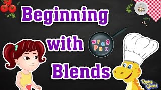 Learn To Blend  Beginning Consonants Blends  English Phonics Learning For Kids  Part 1 [upl. by Ahsienar820]