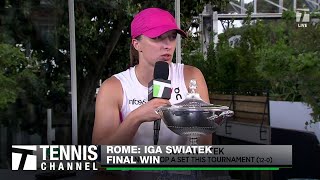 Iga Swiatek Defeats Aryna Sabalenka and Wins Her Third Title In Rome  2024 Rome Finals [upl. by Tnecniv944]