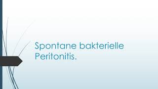 Spontane bakterielle Peritonitis [upl. by Love]