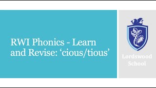 RWI Phonics Powerpoint quottiousciousquot [upl. by Nelloc438]