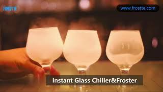 Glass Chiller CO2 Dry Ice Glass Froster for Wine Cocktail Beer Sparkling Water Soda Water [upl. by Annaierb]