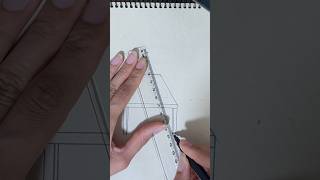 How to Draw a Table in OnePoint Perspective shorts [upl. by Aerdno888]