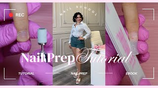 The Secret to Perfect Acrylic Nails Master Nail Prep Like a Pro  Nail School Series [upl. by Sirac]