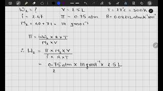 Exercise 140  Determine the amount of CaCl2  i  247 dissolved in 25 litre of water such that [upl. by Norok758]