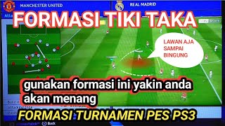 formasi PES ps3 tiki taka terbaik [upl. by Adneram]