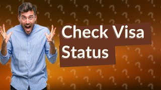 Can we check visa application status online [upl. by Arlon]