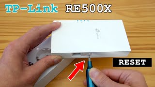 TPLink RE500X WiFi 6 extender dual band • Factory reset [upl. by Atirres]