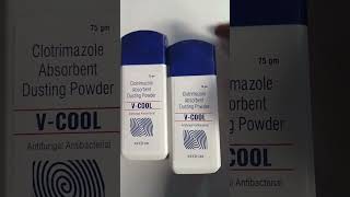 Vcool powder antifungal antibacterial clotrimazole dusting powder benefits fayada [upl. by Liag]