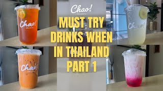 5 MUST TRY DRINKS IN THAILAND  PART 1 NONCOFFEE [upl. by Skiest]