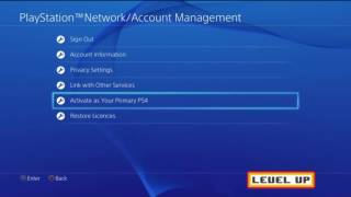 How to activate your PlayStation 4 account to make it your primary account PS4 Tips amp Tricks [upl. by Khano]